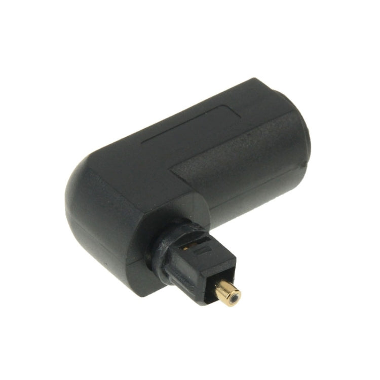 Adaptateur audio numérique TOSLINK carré à carré 90 degrés de haute qualité plaqué or, fibre optique audio ronde