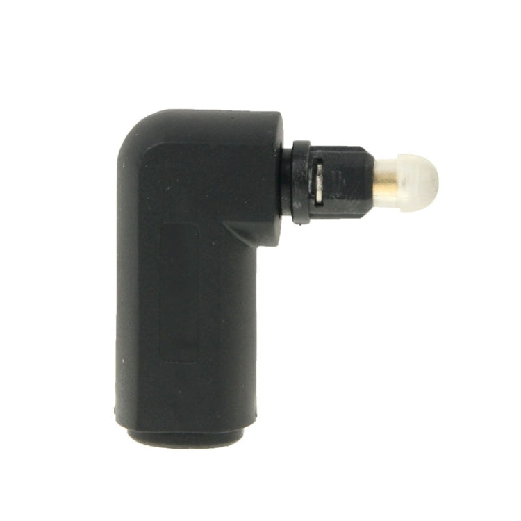 Adaptateur audio numérique TOSLINK carré à carré 90 degrés de haute qualité plaqué or, fibre optique audio ronde
