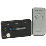 Mini sélecteur HDMI 3x1 HD 1080P V1.3 avec télécommande pour HDTV / STB / DVD / projecteur / DVR, 1x3 HDMI V1.3