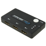 Mini sélecteur HDMI 3x1 HD 1080P V1.3 avec télécommande pour HDTV / STB / DVD / projecteur / DVR, 1x3 HDMI V1.3