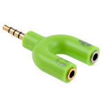 Adaptateur séparateur stéréo mâle 3,5 mm vers casque et micro femelle 3,5 mm