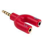 Adaptateur séparateur stéréo mâle 3,5 mm vers casque et micro femelle 3,5 mm