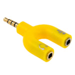 Adaptateur séparateur stéréo mâle 3,5 mm vers casque et micro femelle 3,5 mm