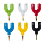 Adaptateur séparateur stéréo mâle 3,5 mm vers casque et micro femelle 3,5 mm