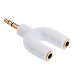 Adaptateur séparateur stéréo mâle 3,5 mm vers double stéréo femelle 3,5 mm