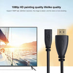Câble adaptateur HDMI mâle 20 cm vers Micro HDMI femelle, HDMI vers Micro HDMI