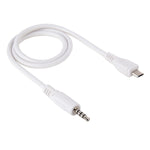 Câble audio AUX mâle 3,5 mm vers Micro USB mâle, longueur : environ 50 cm, Micro USB 50 cm
