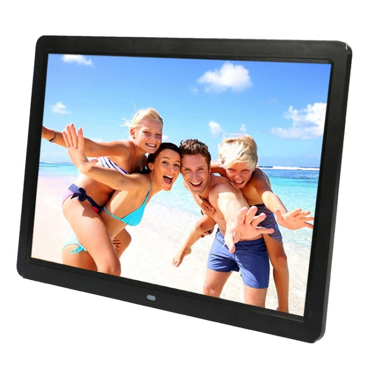 Cadre Photo Numérique Suspendu 15 pouces 1280 x 800 16:9 Écran LED Large avec Support & Télécommande, Support Carte SD / MicroSD / MMC / MS / XD / Clé USB, 15 pouces
