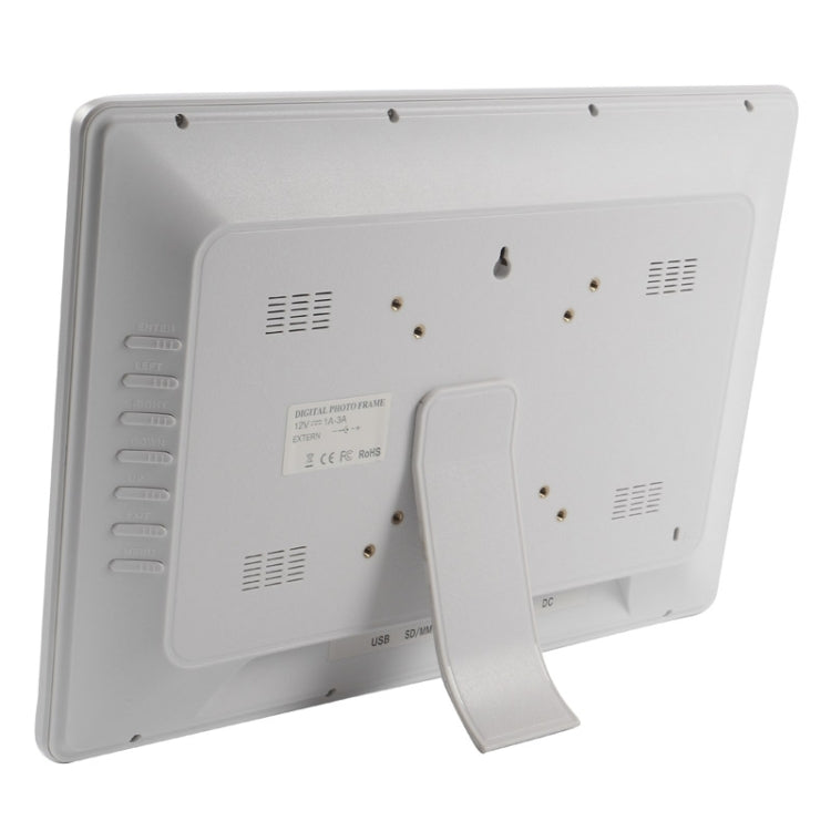Cadre Photo Numérique Suspendu 15 pouces 1280 x 800 16:9 Écran LED Large avec Support & Télécommande, Support Carte SD / MicroSD / MMC / MS / XD / Clé USB, 15 pouces