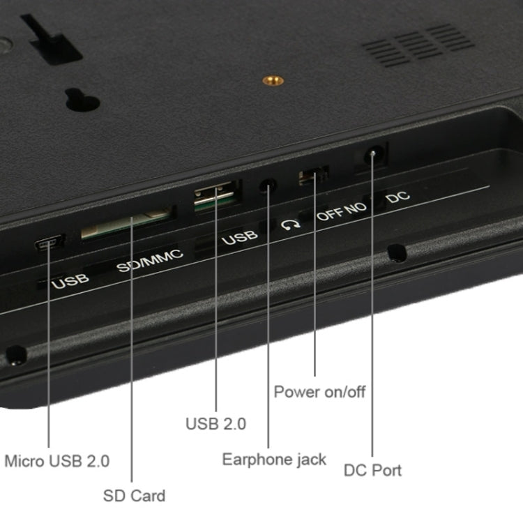 Cadre Photo Numérique Suspendu 15 pouces 1280 x 800 16:9 Écran LED Large avec Support & Télécommande, Support Carte SD / MicroSD / MMC / MS / XD / Clé USB, 15 pouces