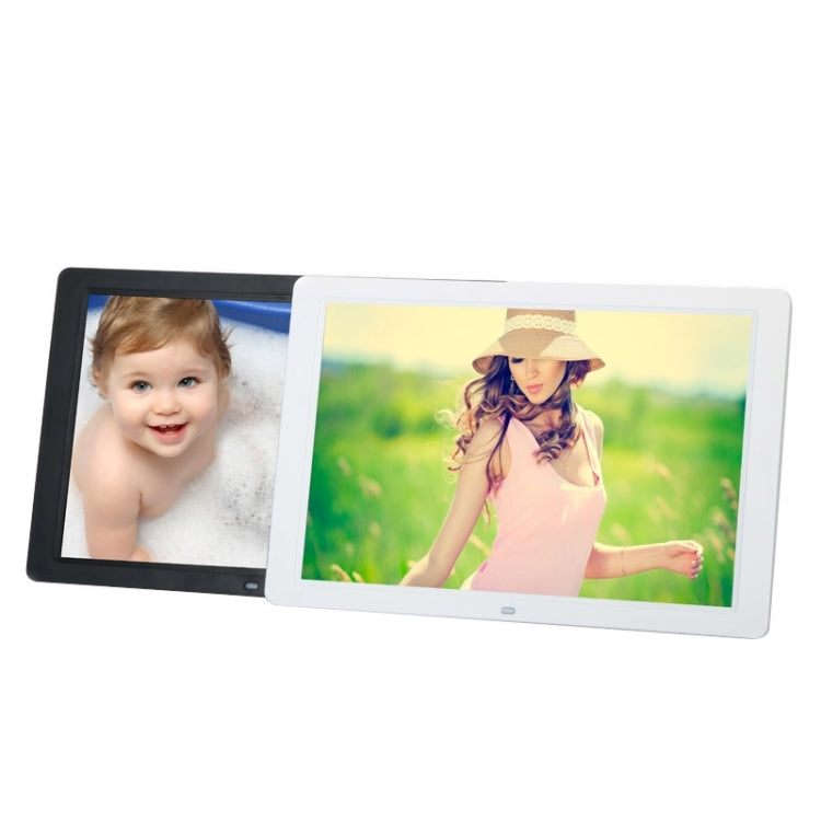 Cadre Photo Numérique Suspendu 15 pouces 1280 x 800 16:9 Écran LED Large avec Support & Télécommande, Support Carte SD / MicroSD / MMC / MS / XD / Clé USB, 15 pouces