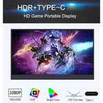 Écran portable LED 15,6 pouces 1080P Support HDR, 15,6 pouces 1080P