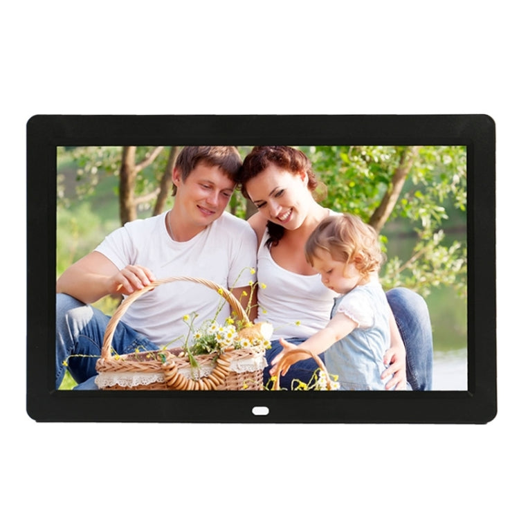 Cadre photo numérique multimédia LED 12 pouces avec support, lecteur de musique et de films, support USB / SD / Micro SD / MMC / MS / XD