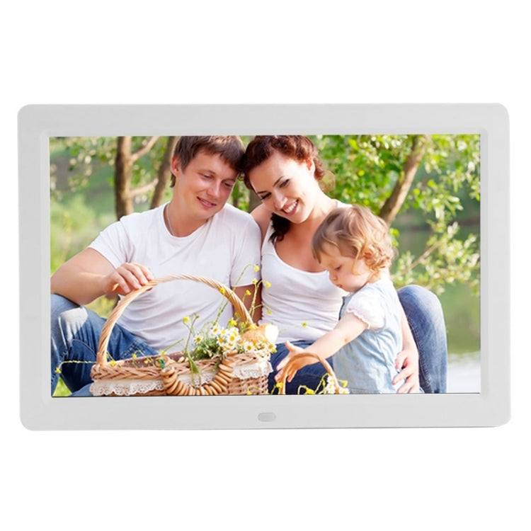 Cadre photo numérique multimédia LED 12 pouces avec support, lecteur de musique et de films, support USB / SD / Micro SD / MMC / MS / XD