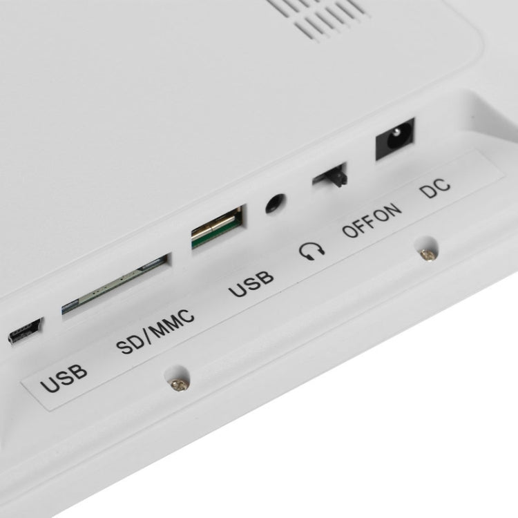 Cadre photo numérique multimédia LED 12 pouces avec support, lecteur de musique et de films, support USB / SD / Micro SD / MMC / MS / XD