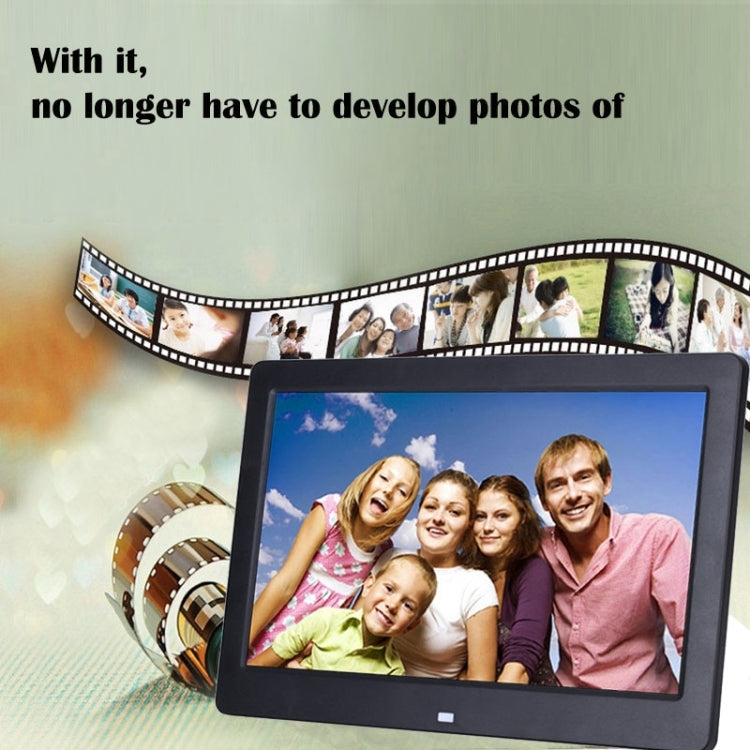 Cadre photo numérique grand écran HD 10,1 pouces avec support et télécommande, Allwinner E200, réveil / MP3 / MP4 / lecteur de films, 10,1 pouces Allwinner E200, 10,1 pouces/HSD-P503
