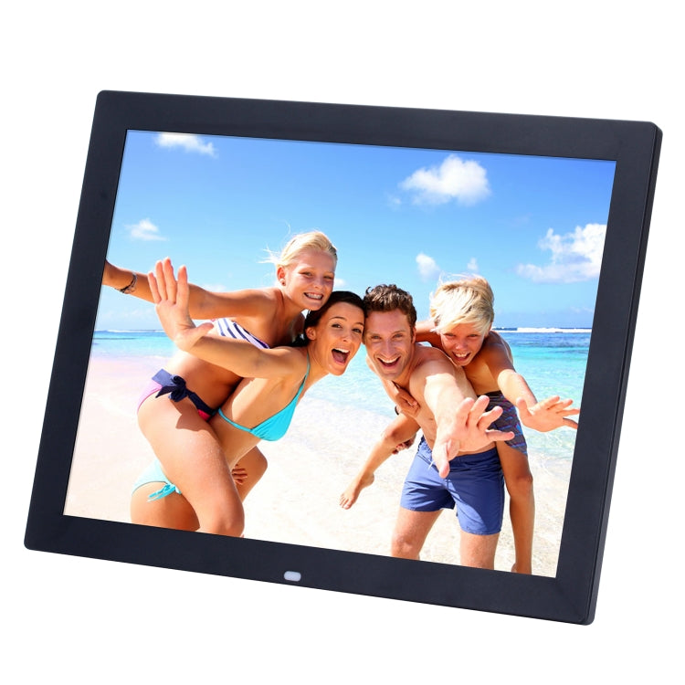 Cadre photo numérique LED HD 15 pouces avec support et télécommande, Allwinner, Réveil / MP3 / MP4 / Lecteur de films, Allwinner 15 pouces