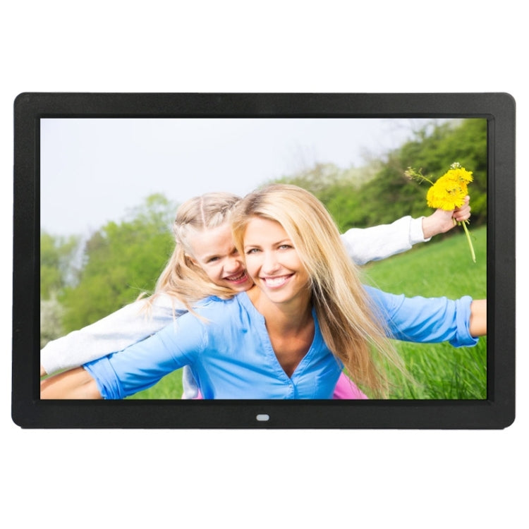Cadre photo numérique multimédia LED HD 1080P 17 pouces avec support & lecteur de musique & films, compatible USB / SD / MS / MMC, 17 pouces