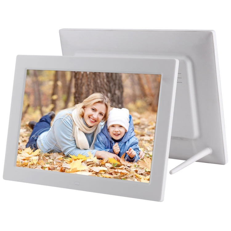 Cadre photo numérique LED 13 pouces avec télécommande, lecteur MP3 / MP4 / films, compatible USB / SD, haut-parleur stéréo intégré, 13 pouces