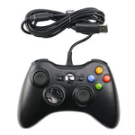 Manette de jeu filaire USB 2.0 pour Xbox 360, Plug and Play, longueur du câble : 2,5 m, pour Xbox 360 (noire)