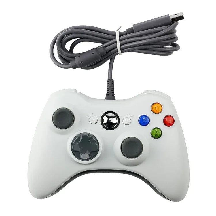 Manette de jeu filaire USB 2.0 pour Xbox 360, Plug and Play, longueur du câble : 2,5 m, pour Xbox 360 (noire)