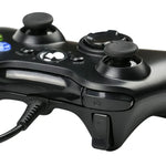 Manette de jeu filaire USB 2.0 pour Xbox 360, Plug and Play, longueur du câble : 2,5 m, pour Xbox 360 (noire)