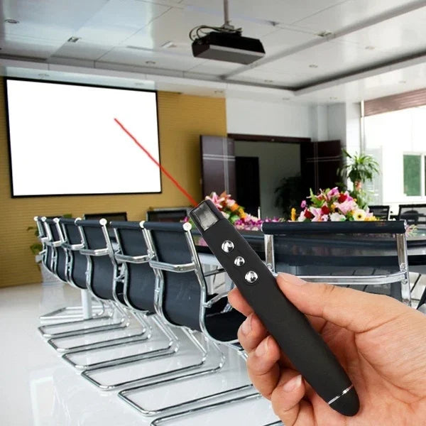 Télécommande de Présentation Multimédia PP-1000 Pointeur PowerPoint 2,4 GHz RF avec Pointeur Laser et Récepteur USB