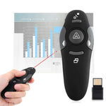 Présentateur multimédia avec pointeur laser et récepteur USB pour projecteur / PC / ordinateur portable, distance de contrôle : 15 m, 016