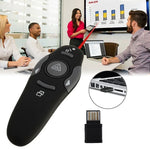 Présentateur multimédia avec pointeur laser et récepteur USB pour projecteur / PC / ordinateur portable, distance de contrôle : 15 m, 016