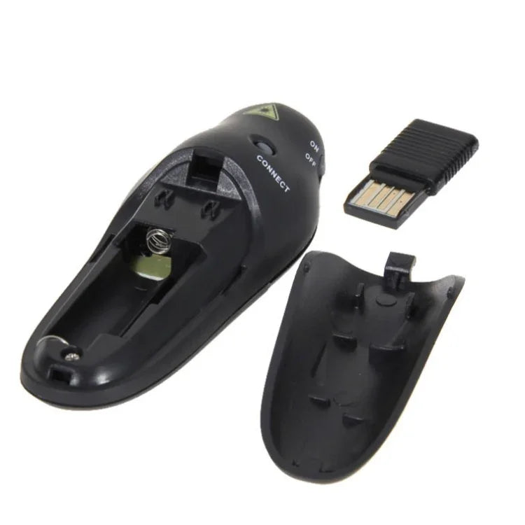 Présentateur multimédia avec pointeur laser et récepteur USB pour projecteur / PC / ordinateur portable, distance de contrôle : 15 m, 016