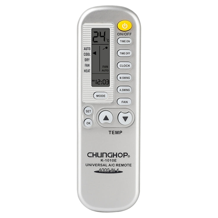Télécommande universelle pour climatisation Chunghop (K-1010E), K-1010E