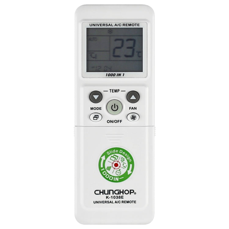 Télécommande universelle pour climatisation Chunghop (K-1038E), K-1038E