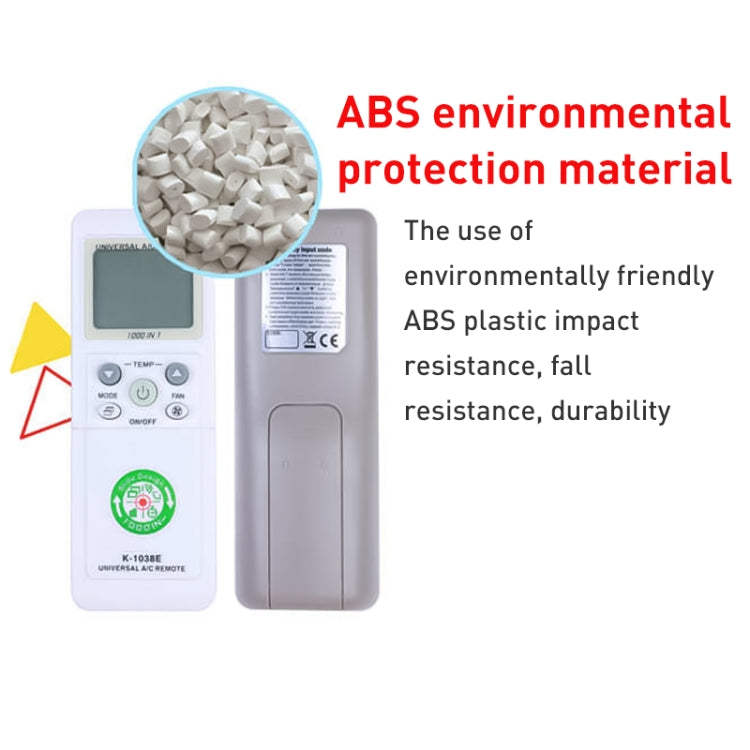Télécommande universelle pour climatisation Chunghop (K-1038E), K-1038E