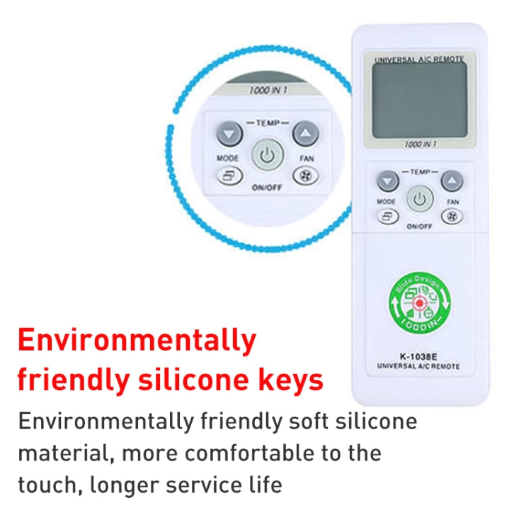 Télécommande universelle pour climatisation Chunghop (K-1038E), K-1038E