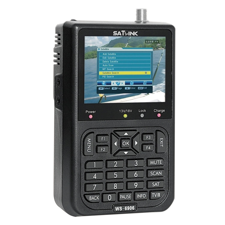 SATLINK WS6906 3,5 pouces Écran LCD couleur Portable numérique Satellite Finder Mètre, WS6906