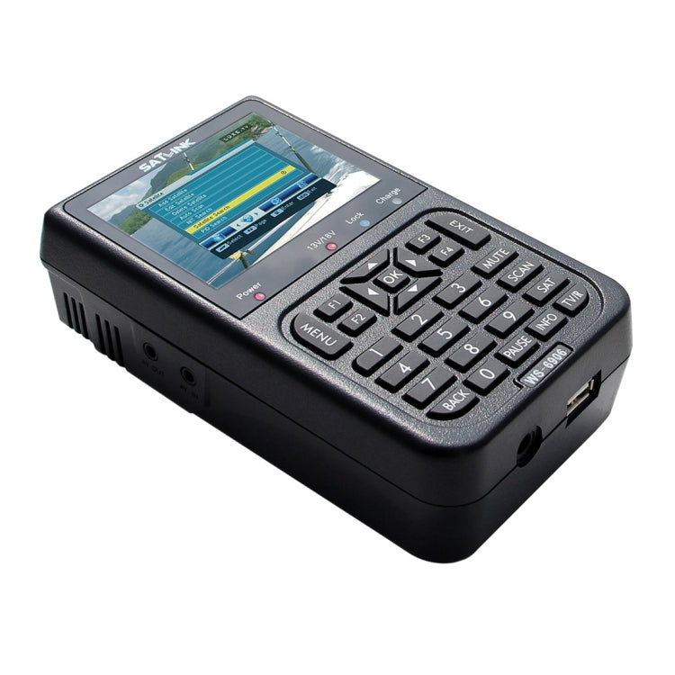 SATLINK WS6906 3,5 pouces Écran LCD couleur Portable numérique Satellite Finder Mètre, WS6906