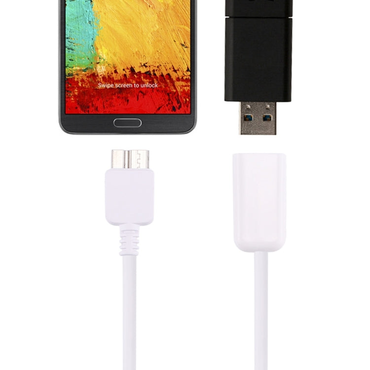 Câble adaptateur convertisseur OTG Micro USB 3.0 mâle vers USB 2.0 femelle 21 cm