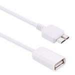 Câble adaptateur convertisseur OTG Micro USB 3.0 mâle vers USB 2.0 femelle 21 cm