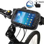 Support guidon de vélo étanche / anti-sable / anti-neige / anti-poussière sac tactile à fermeture éclair, compatible Galaxy Note III / N9000 & Mega 6.3 / i9200, pour Note III