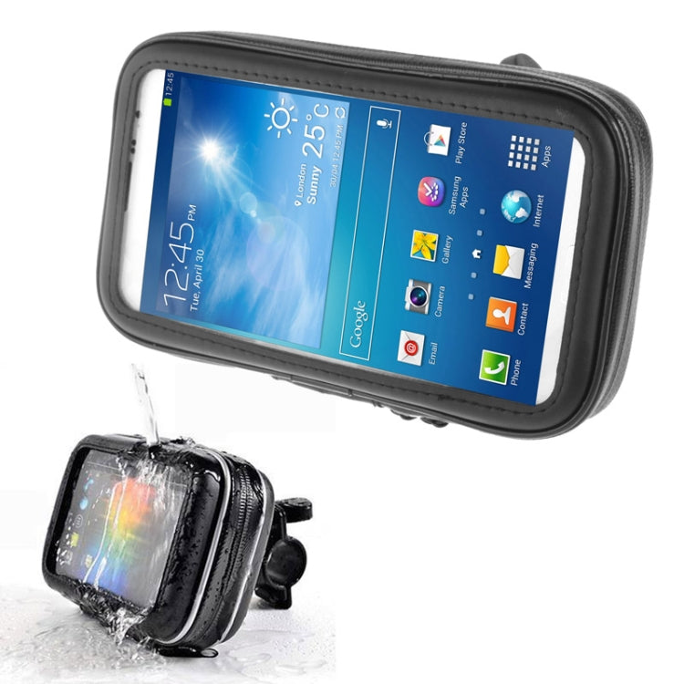 Support guidon de vélo étanche / anti-sable / anti-neige / anti-poussière sac tactile à fermeture éclair, compatible Galaxy Note III / N9000 & Mega 6.3 / i9200, pour Note III