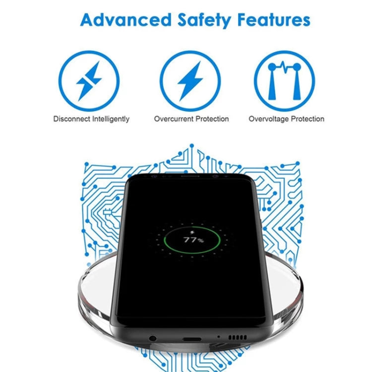 Chargeur sans fil Qi standard FANTASY, FANTASY Noir