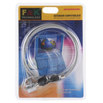 Câble antivol de sécurité avec serrure pour ordinateur portable, ordinateur de bureau, PC, longueur : environ 1,2 m, longueur : 1,2 m