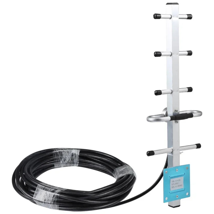 Antenne Yagi GSM 824-960 MHz 12 dBi, connecteur mâle N, longueur de câble : 15 m, 824-960 MHz, connecteur mâle N