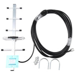 Antenne Yagi GSM 824-960 MHz 12 dBi, connecteur mâle N, longueur de câble : 15 m, 824-960 MHz, connecteur mâle N