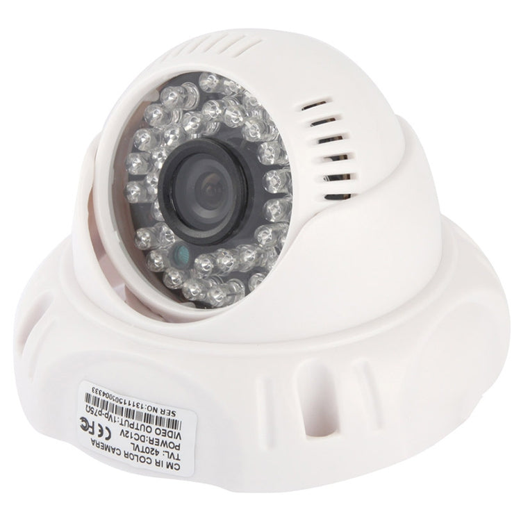 Caméra infrarouge couleur CMOS 420TVL avec objectif 3,6 mm, matériau ABS, 36 LED, distance IR : 20 m, 36 LED