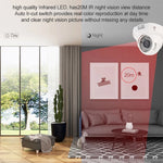 Caméra infrarouge couleur CMOS 420TVL avec objectif 3,6 mm, matériau ABS, 36 LED, distance IR : 20 m, 36 LED