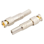 5 Pcs Connecteur BNC mâle vers femelle sans soudure en cuivre, BNC mâle vers femelle