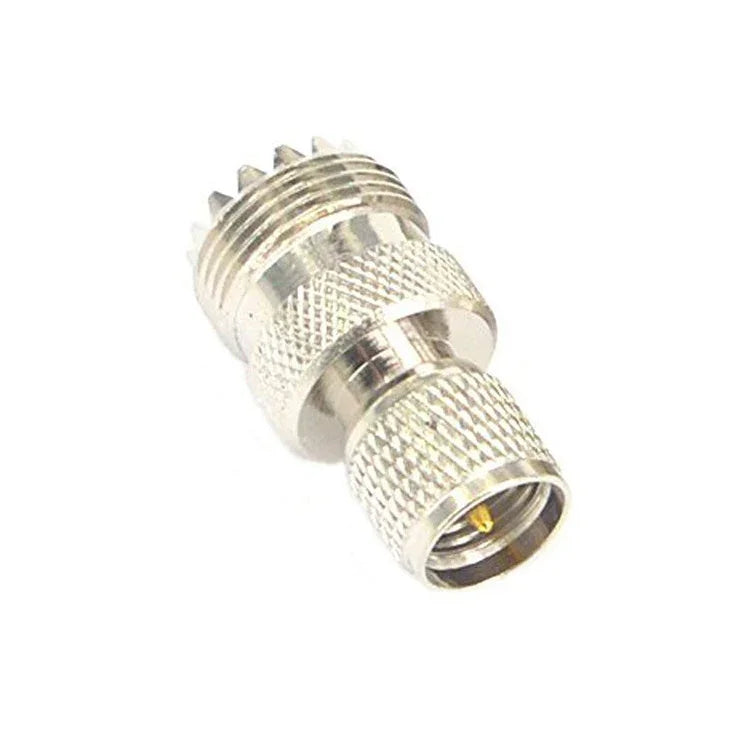 Adaptateur coaxial RF Mini UHF mâle vers UHF femelle, UHF mâle vers UHF femelle