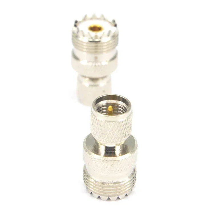 Adaptateur coaxial RF Mini UHF mâle vers UHF femelle, UHF mâle vers UHF femelle