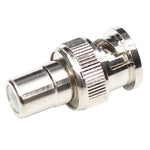 Connecteur BNC mâle vers RCA femelle Adaptateur de câble coaxial, mâle vers RCA